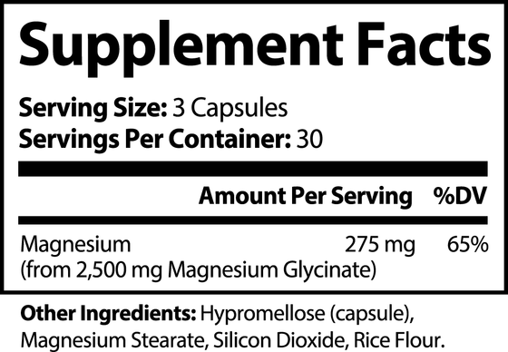 GDL™ (90 Capsules) Magnesium Glycinate